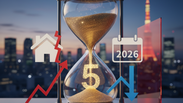不動産売却の短期譲渡は税金が2倍！回避する5年の壁【2026年版】