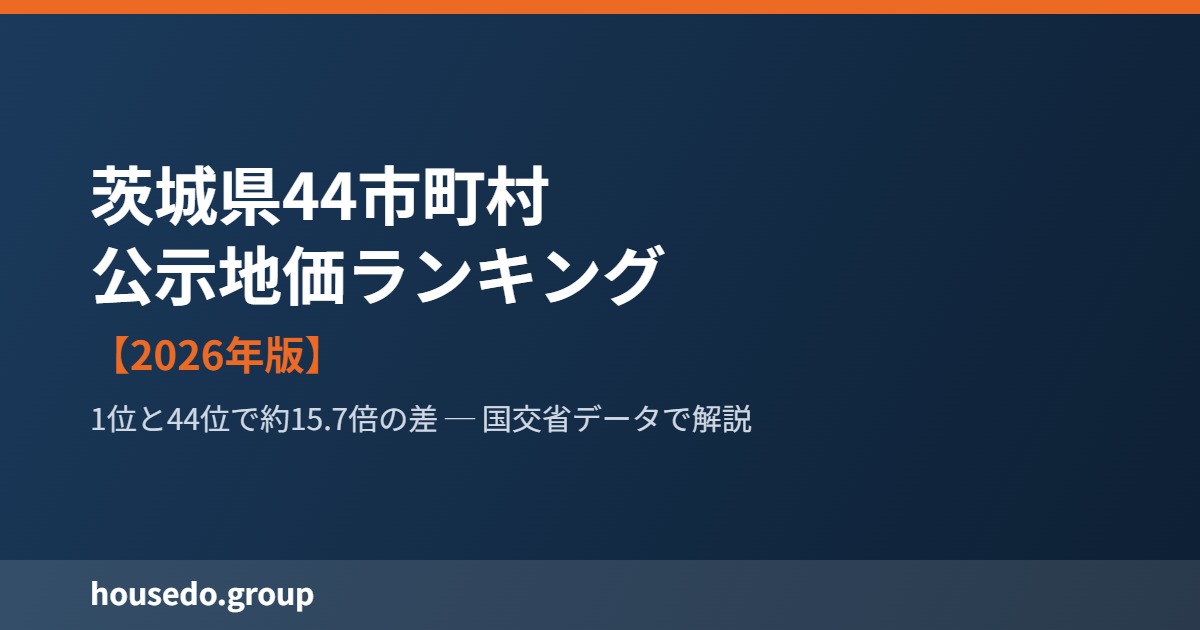 茨城県44市町村公示地価ランキングhousedo.group