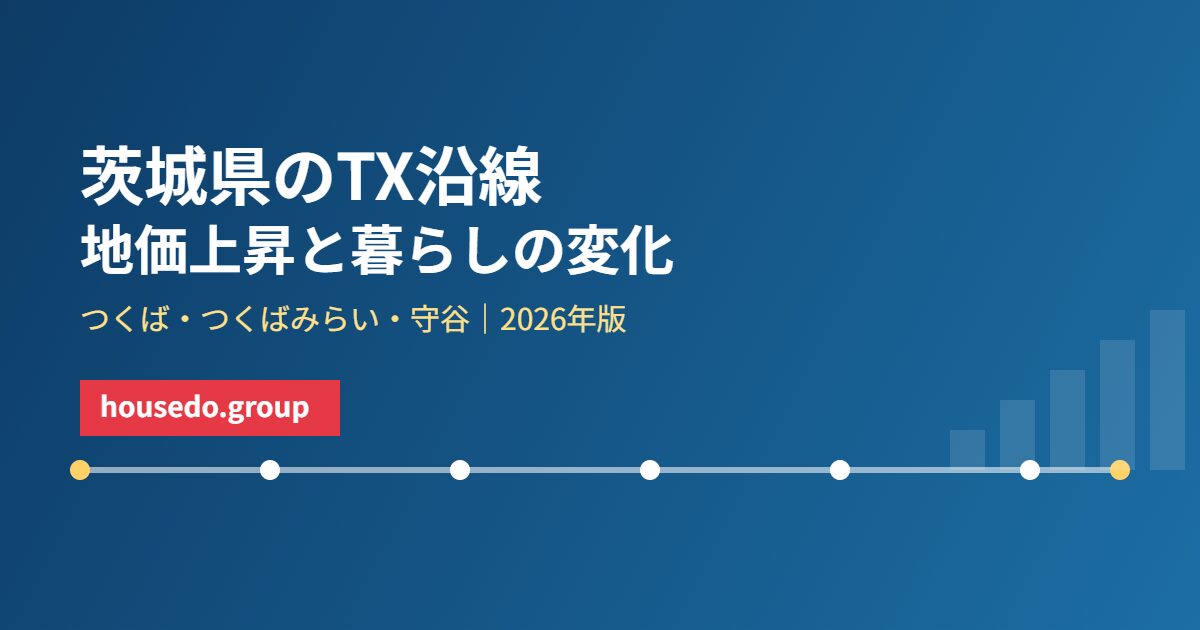 茨城県 つくばエクスプレス沿線 地価上昇と暮らしの変化 housedo.group