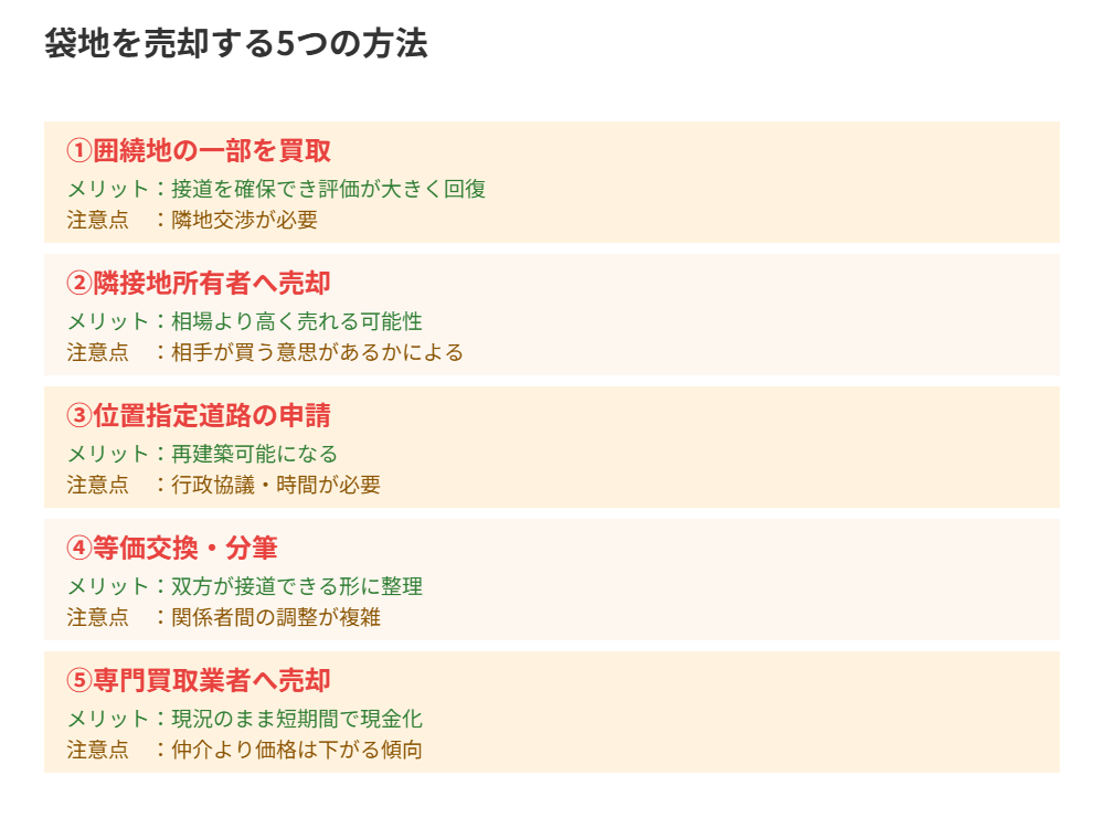 袋地の売却方法5つの比較|ハウスドゥ茨城