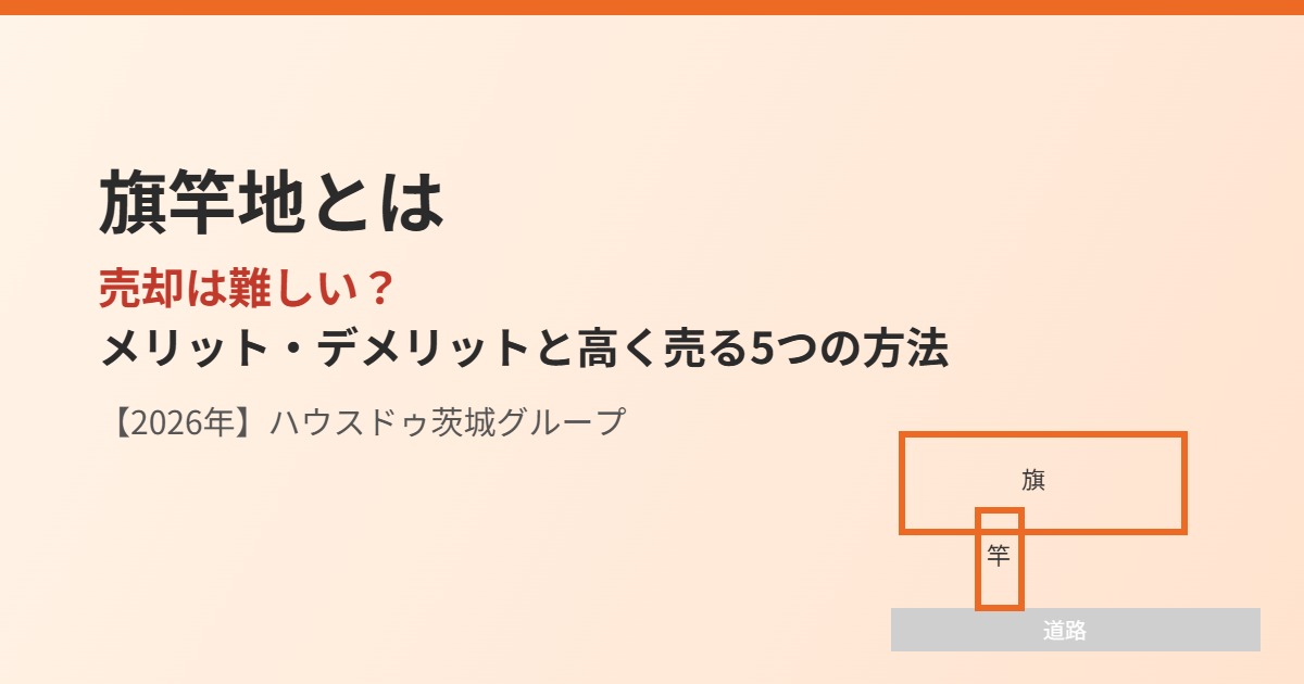 旗竿地とは|メリット・デメリットと売却方法|ハウスドゥ茨城