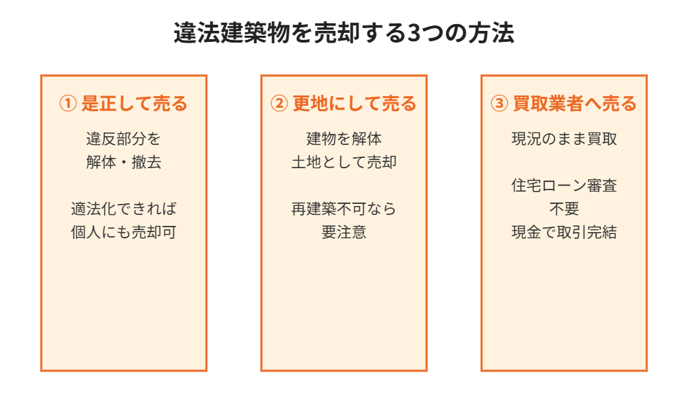 違法建築物を売却する3つの方法|ハウスドゥ茨城