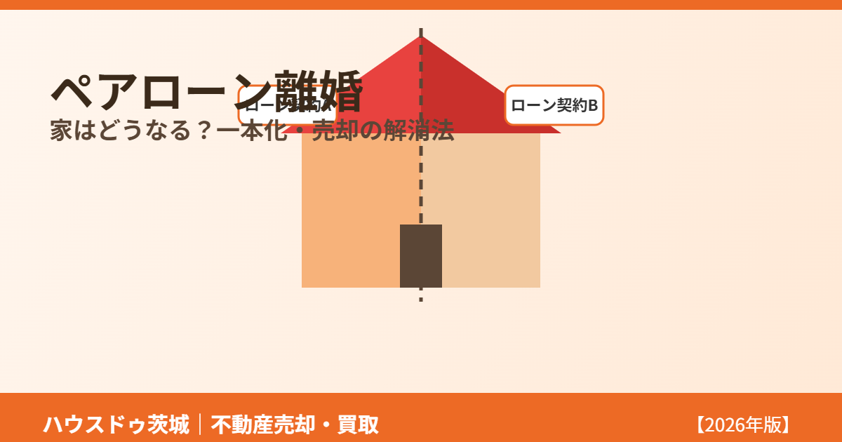 ペアローン離婚のイメージ|家の財産分与と解消方法