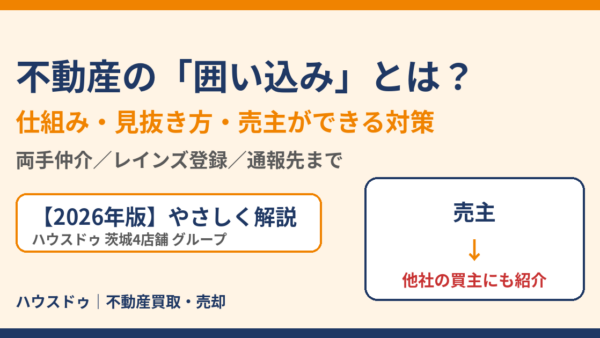 【2026年版】囲い込みとは？不動産の仕組み・見抜き方・売主の対策と通報先｜ハウスドゥ