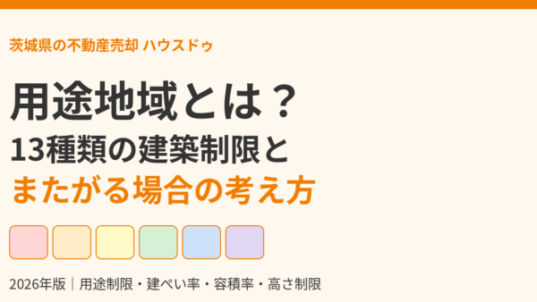 用途地域とは？13種類の建築制限・用途制限一覧と、またがる場合の考え方【2026年版】｜ハウスドゥ